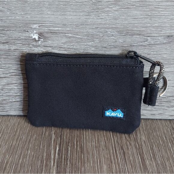 Kavu Stirling Double Sided Slim Cotton Canvas Zip Wallet/ Coin Pouch - Picture 1 of 5